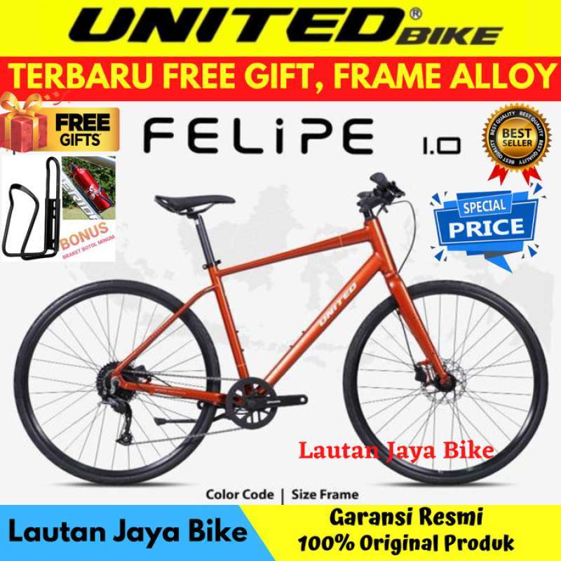 Jual Promo Sepeda Hybrid United Felipe 1.0 Frame Allumunium 700c Di Seller Bayanaka Rawa Buaya Kota Jakarta Barat Blibli