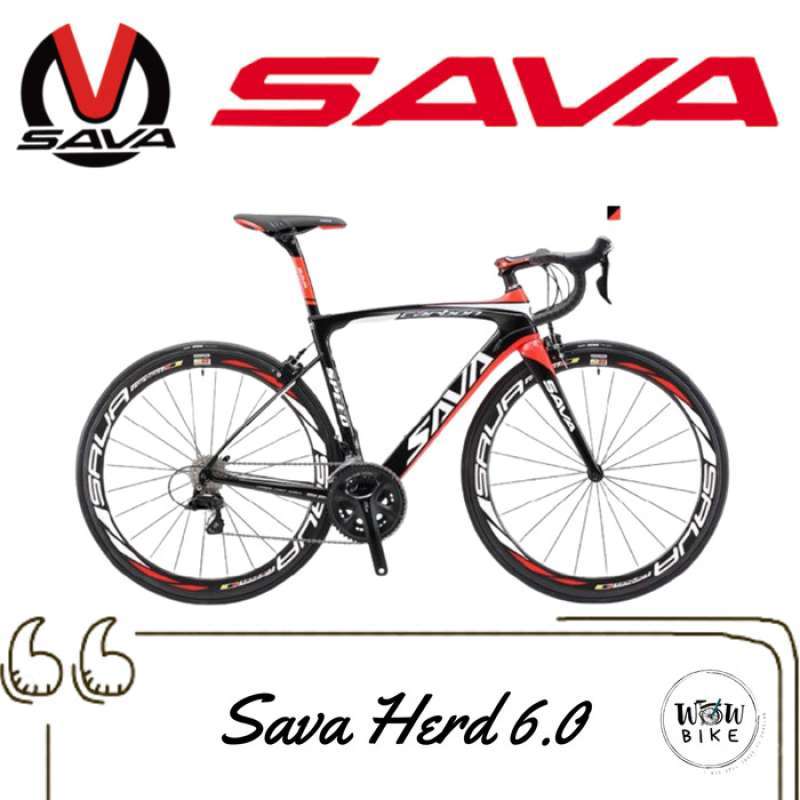 Jual Promo Sepeda Road Bike Sava Herd 6.0 Full Carbon Shimano 105 Full L Merah Di Seller Bayanaka Rawa Buaya Kota Jakarta Barat Blibli