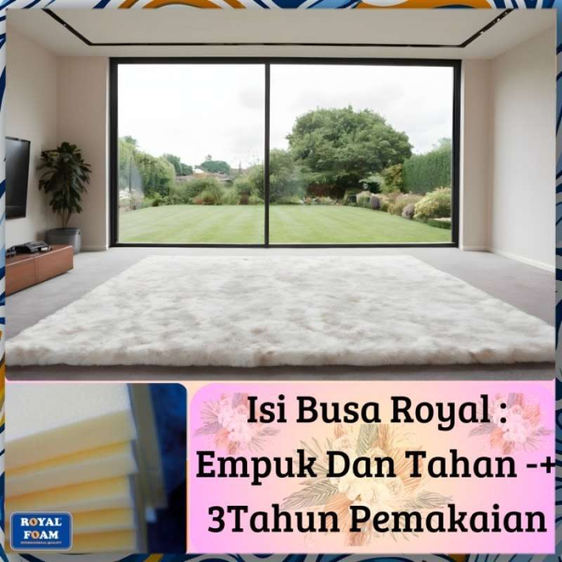 Promo Karpet Bulu Rasfur Rafsur Uk 150 X 100 X 5,5cm Coklat Muda Lp ...