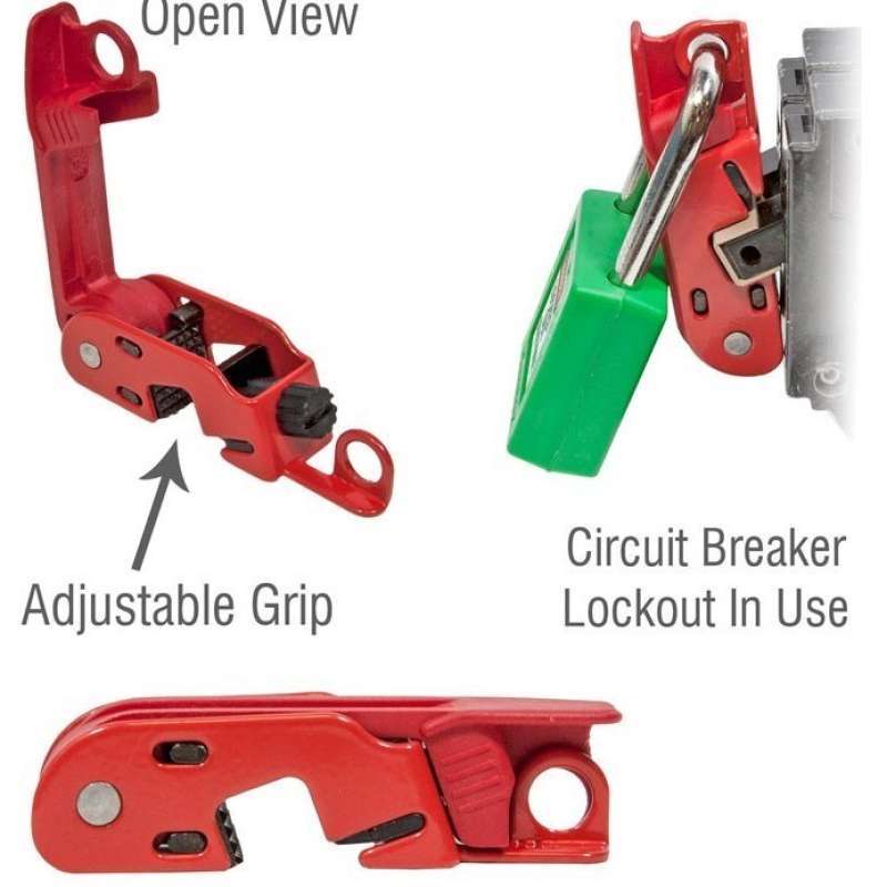 Promo Lockout Tagout Circuit Breaker Clamp-on, Standard Single And ...