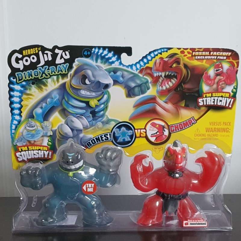 Héroes Goo Jit Zu Dino X-ray Thrash Figura Estirable Squishy | Envío gratis