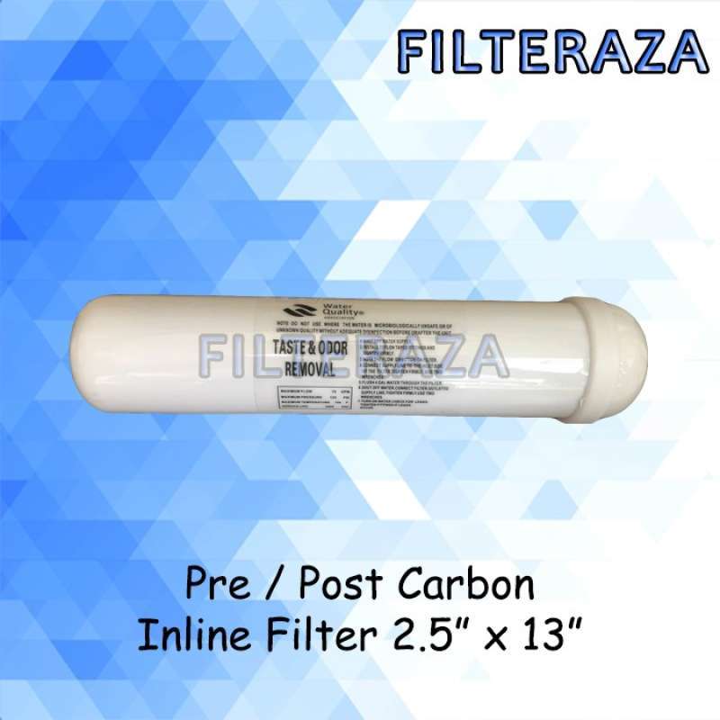 Jual Pre / Post Activated Carbon Inline Filter Cartridge 2.5 Inch Big ...