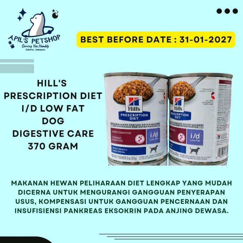 Jual Hill's Prescription Diet Digestive Care I/d Low Fat Dog