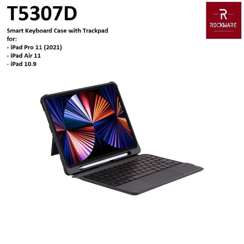 Apple Ipad Air 2021 Ipad Pro Keyboard Case ROCKWARE T5307D-3 Smart