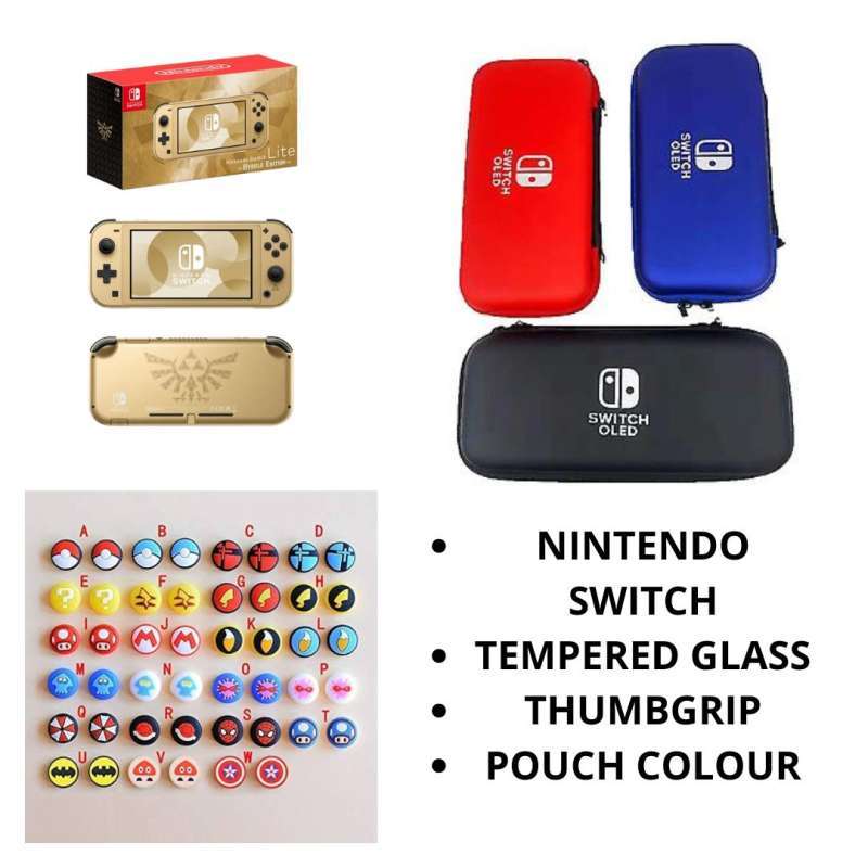 Nintendo Switch Lite Console Hyrule Zelda Gold Edition Full game