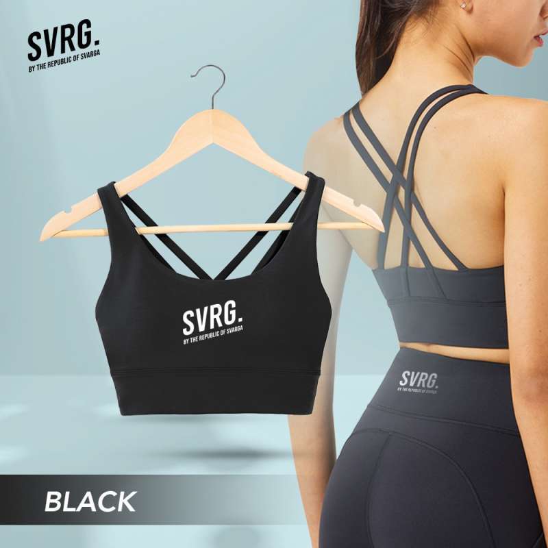 Svarga High Impact Sport Bra Anti Underarm Bulge Yoga Bra Olahraga
