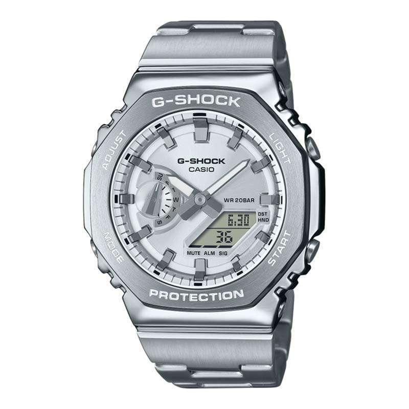 CASIO ORIGINAL CASIO G-SHOCK G-STEEL GM-2110D-7ADR GM 2110D 7A- JAM  TANGAN PRIA Stainless G SHOCK GSHOCK CASIO GM-2110D-7A GM 2110D 7A GM2110