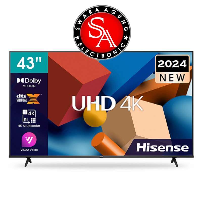 Jual Led Uhd 4k Google Tv 43 Inch Hisense Type : 43a65n - Dolby