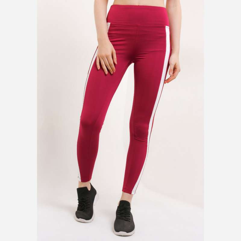 Celana Legging Wanita Spandex Leggins Womens Leggings Red Spandex