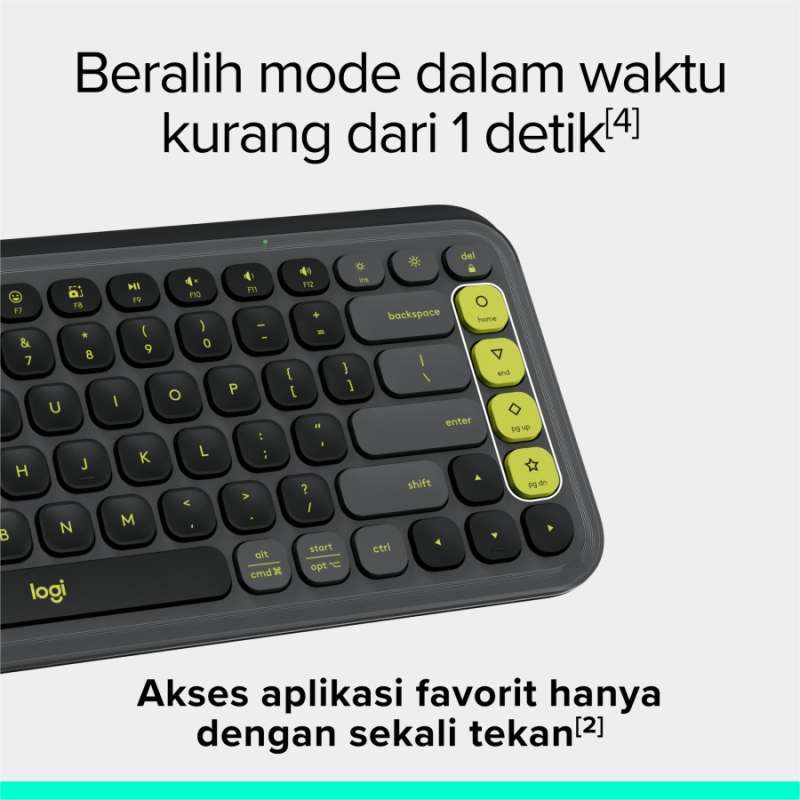 Jual Keyboard Logitech Pop Icon Keys Bluetooth Wireless Easy-switch ...