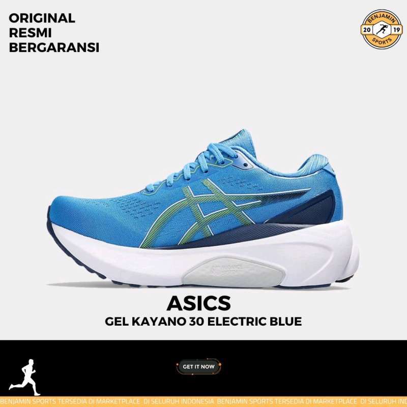 ASICS GEL KAYANO MENS RUNNING SHOES BLUE, BLUE ORIGINAL RESMI