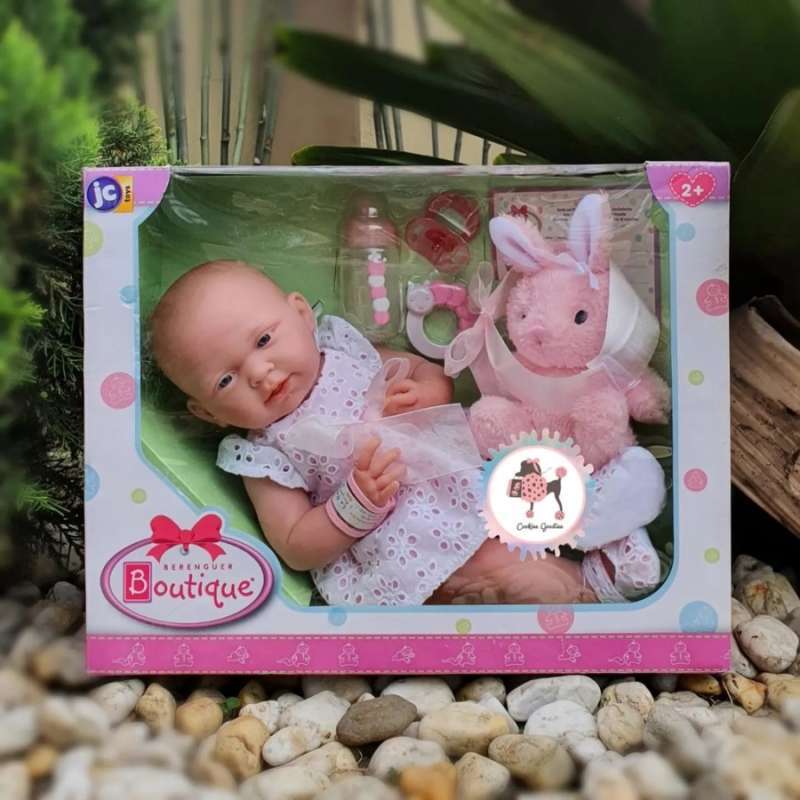 JC Toys La Newborn 15" Baby Doll - Anatomically Correct Real Girl Vinyl Doll With Pink Coat & Accessories