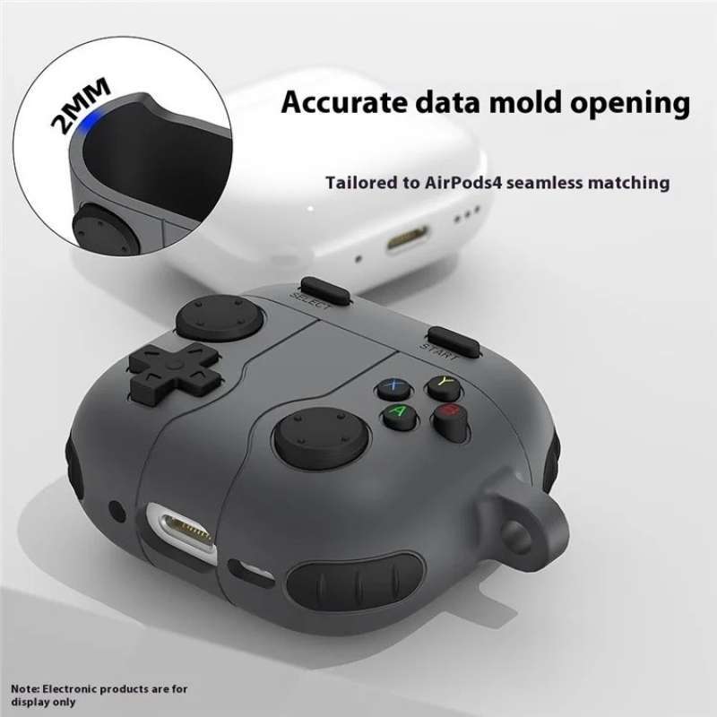 Promo Gamepad Silicone Case AirPods 4 With Keychain - Casing Tws Apple ...