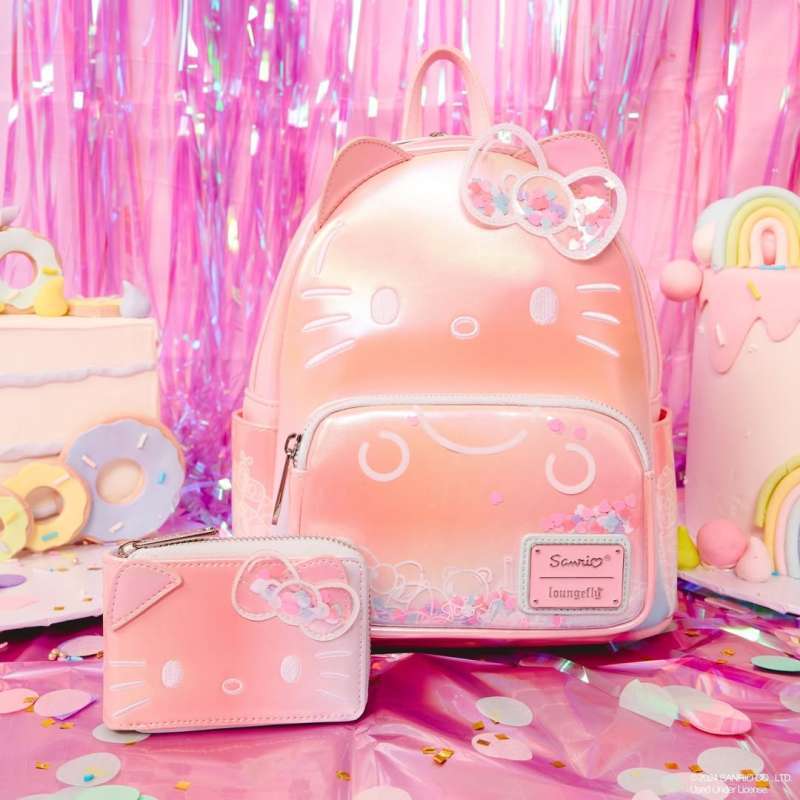 hello kitty backpack cute Classic Red Plush Peek through the clear PVC front pocket to catch a glimpse of even more fun Hello Kitty Teddy Bear Cosplay