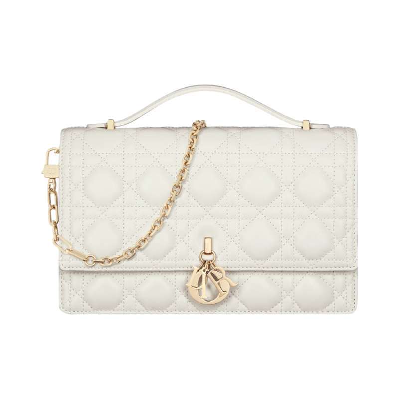 Jual Christian Dior My D Top Handle Bag Cannage Lambskin Latte Di