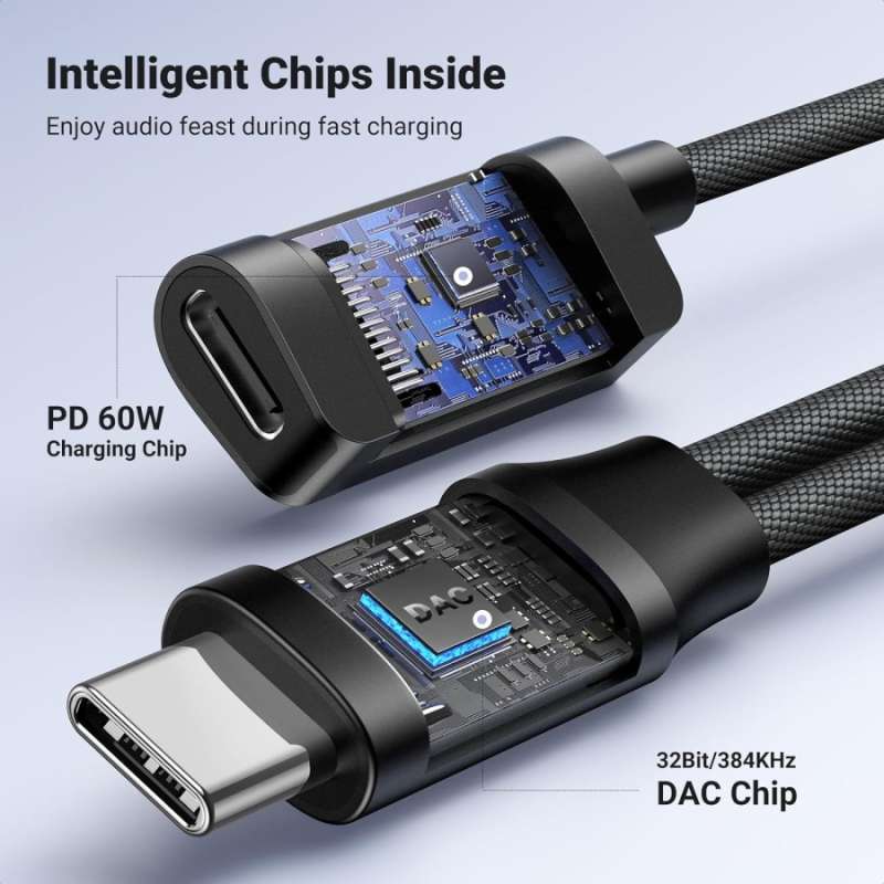 Dac Splitter Jual Splitter Type C To Jack Audio Adapter 2 In 1 Dac With Charging ...