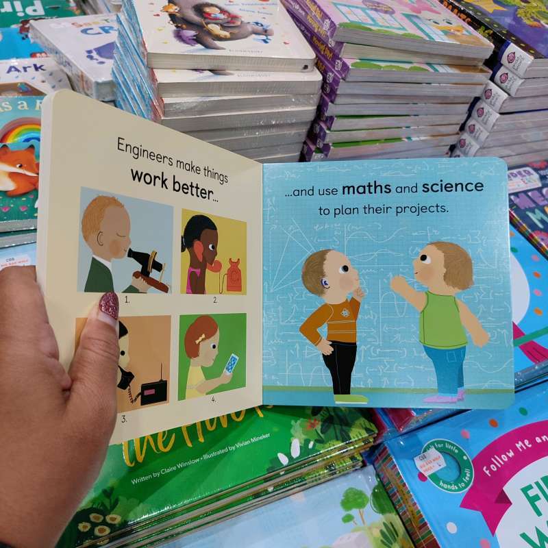 BIG BAD WOLF BOOKS – BABY 101 ENGINEERING FOR BABIES BUKU BOARD BOOK  ANAK BBW IMPORT