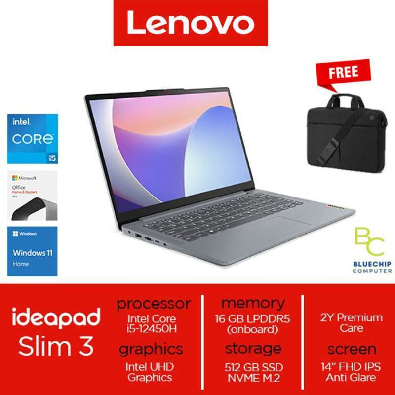 Lenovo IdeaPad Slim 14IAH8 i5-12450H 16GB 512GB W11 0HS