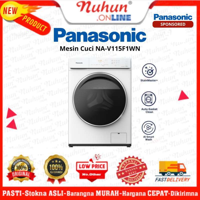 Panasonic Mesin Cuci Front Loading NA-V115F1WN