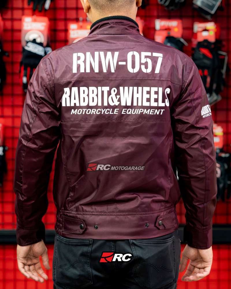 Jual Jaket Motor - Rabbit And Wheels Bomber Motorsport Maroon Jacket