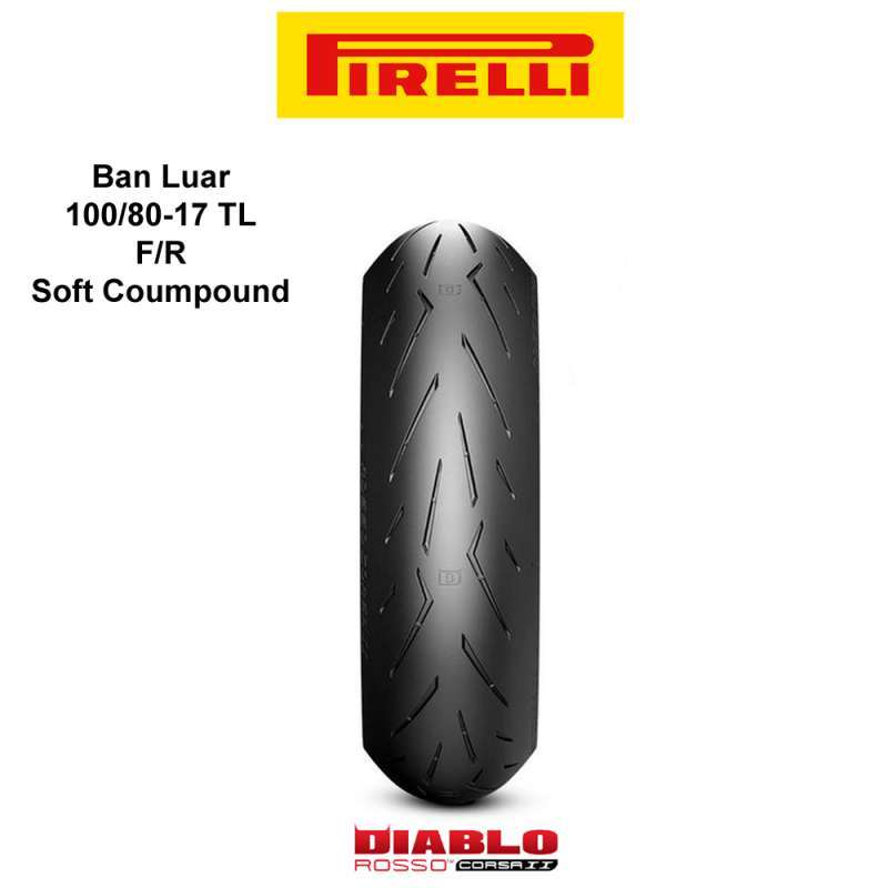 Jual Ban Pirelli Diablo Rosso Corsa Ii 100/80-17 Tl Di