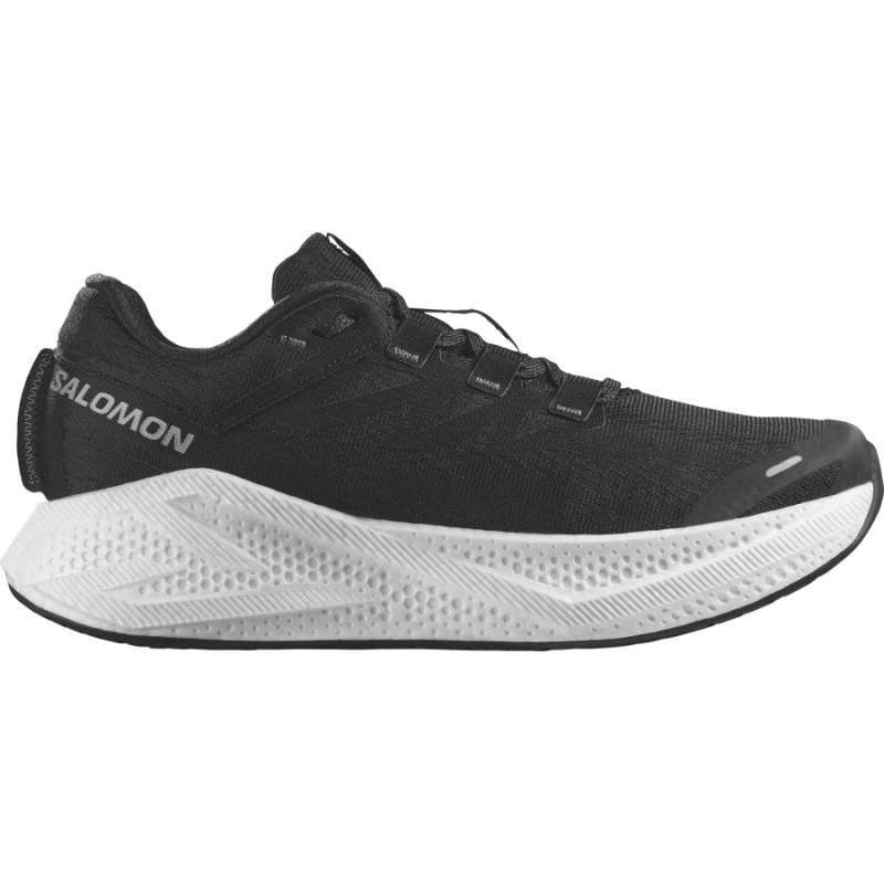 ROAD RUNNNING SHOES SALOMON AERO GLIDE BLACK/WHITE/ASPHALT