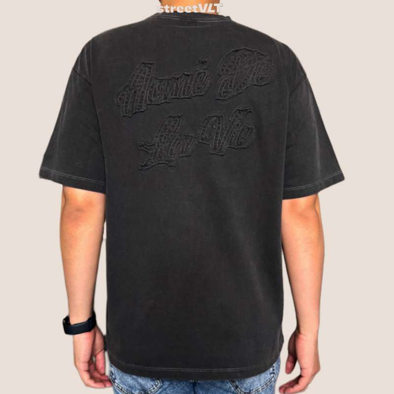 【ADLV】APPLIQUE LOGO PIGMENT SHORT SLEEVE T-SHIRT 9182460233b1bc6b8fcb9a4a56bfcf