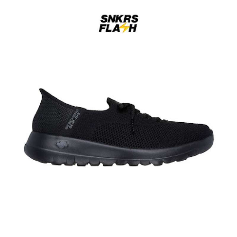 Sepatu Casual Wanita SKECHERS GO WALK JOY TRIPLE BLACK 124649BBK