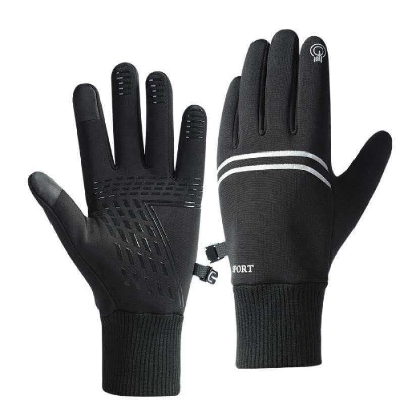 Cycling Gloves Warm Phone Gloves Sarung Tangan Waterproof Outdoor - Main Image