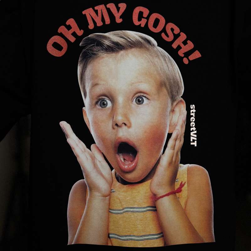 Jual Adlv Scream Boy Lettering Baby Face Short Sleeve T