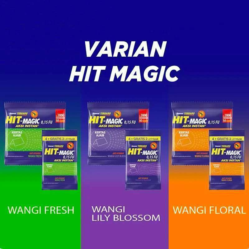 Jual Hit Magic Aksi Instan Obat Nyamuk Bakar 4+2 Lembar 1 Renceng - 12 ...
