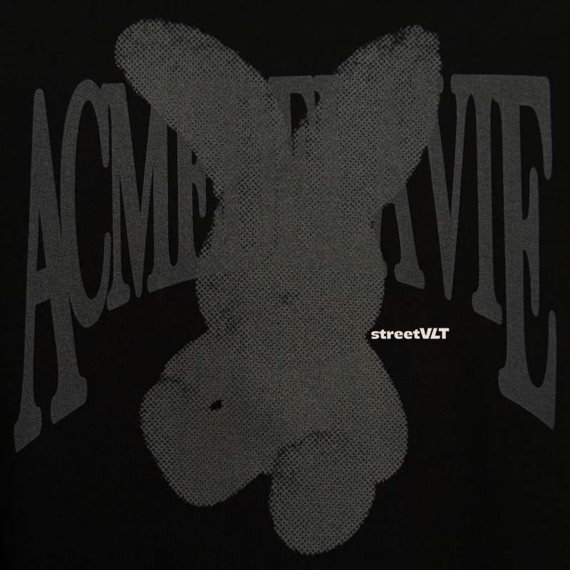 Jual Adlv Halftone Dot Layer Fuzzy Rabbit Short Sleeve T