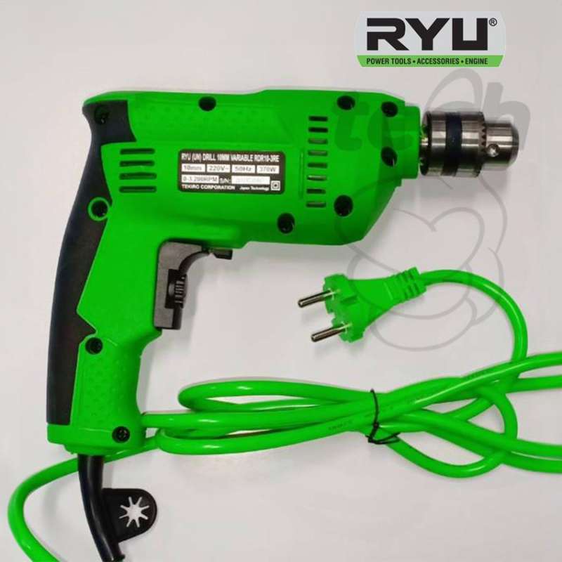 Promo Mesin Bor Listrik Electric Drill 10mm 370w Ryu Rdr 10-3 Re Diskon ...