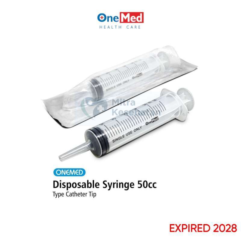 Jual Spuit 50cc Onemed Without Needle Onemed Syringe 50cc Catheter Tip ...