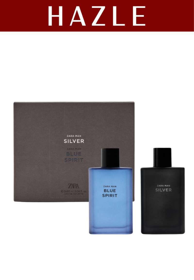 Promo Zara Man Blue Spirit Edt Zara Man Silver Edt Set 90 Ml