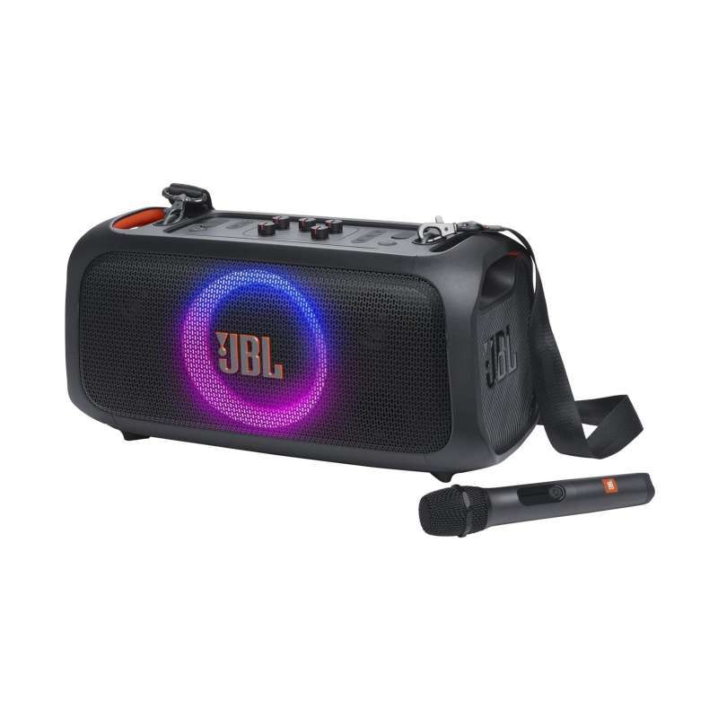 JBL PartyBox On The Go Essential Portable Party Speaker with Wireless  Microphone