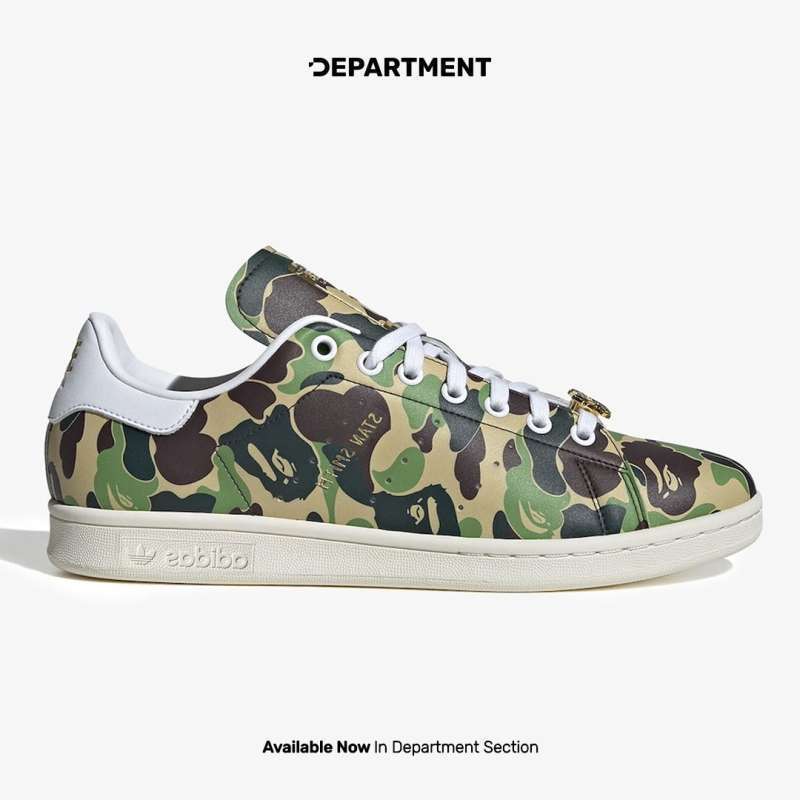 フー Sneakers Zx 800 Bape Sepatu Sneakers Pria ADIDAS STAN SMITH X BAPE