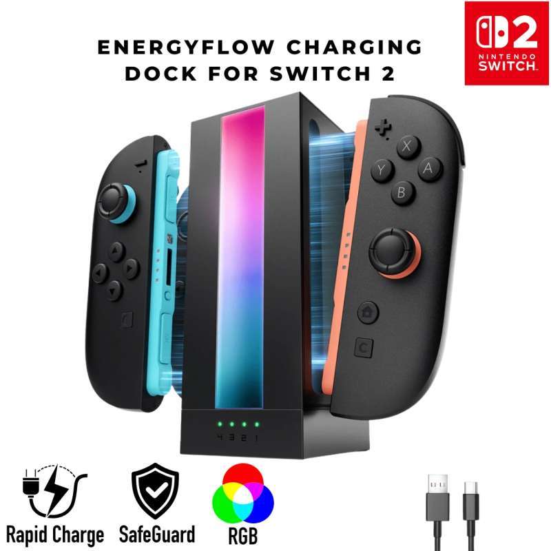 Promo Jsaux Energyflow In Joy Con Joycon Charging Dock For