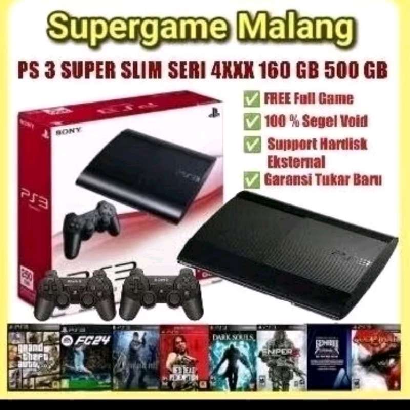 Jual Ps3 Super Slim Cfw Ps Game Gaming Games Gamez 250 Giga