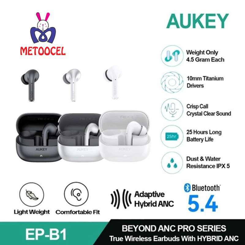 AUKEY EP-B1 TWS Beyond ANC Pro Series Noise Cancelling True Wireless  Earbuds TWS