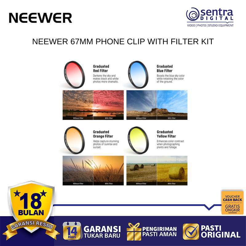 Jual Neewer 67mm Phone Camera Filter Kit Cpl Nd32 Star Circular ...