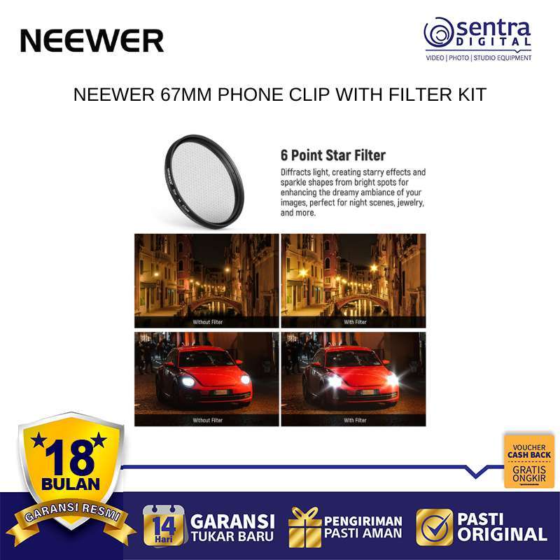 Jual Neewer 67mm Phone Camera Filter Kit Cpl Nd32 Star Circular ...
