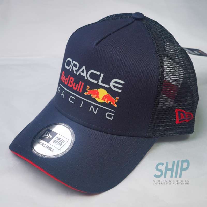 Topi Red Bull F1 original essential trucker 9forty 940 a frame navy cap  formula baru max verstappen
