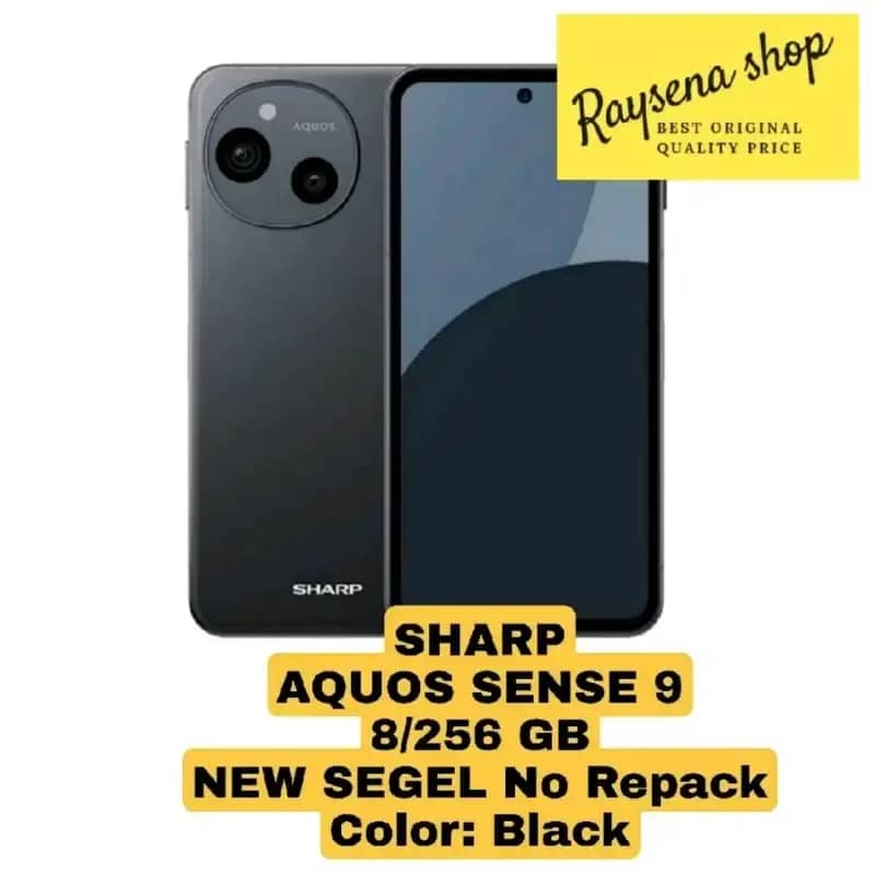 Jual Sharp Aquos Sense 9 8/256 Black New Segel No Repack Di Seller