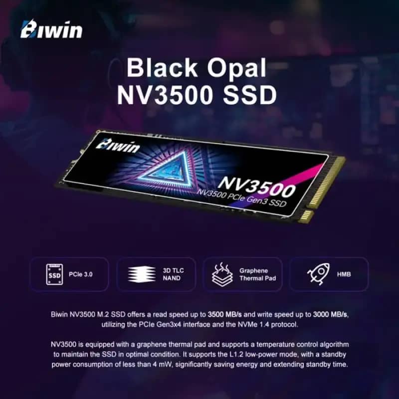 Jual Biwin Nv3500 M.2 Pcie Nvme Ssd Gen 3 512gb | 1tb - 1tb Di