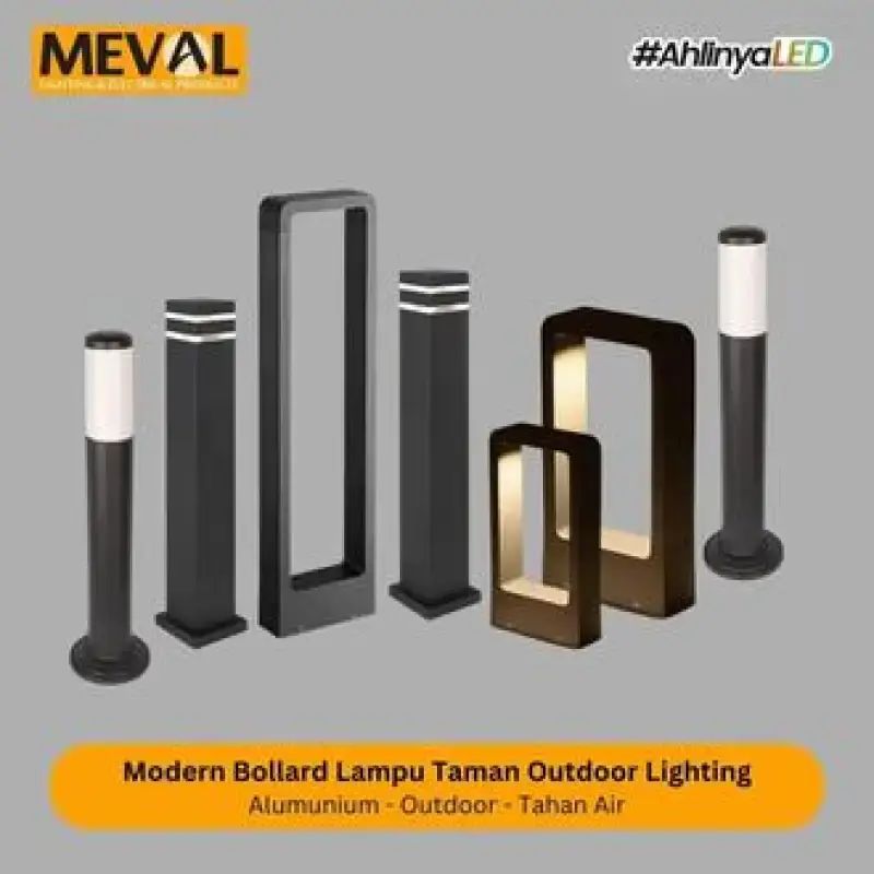 Meval Rohri Promo Meval Modern Bollard Lampu Taman Outdoor Lighting - Tahan Air ...