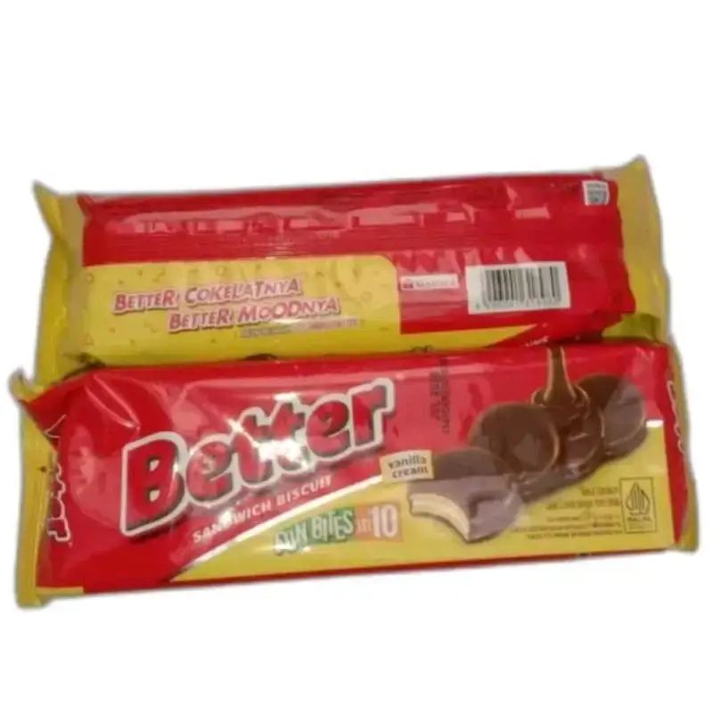 Jual Better Biskuit Sandwich Cokelat 120gr, Better Biskuit Sandwich ...