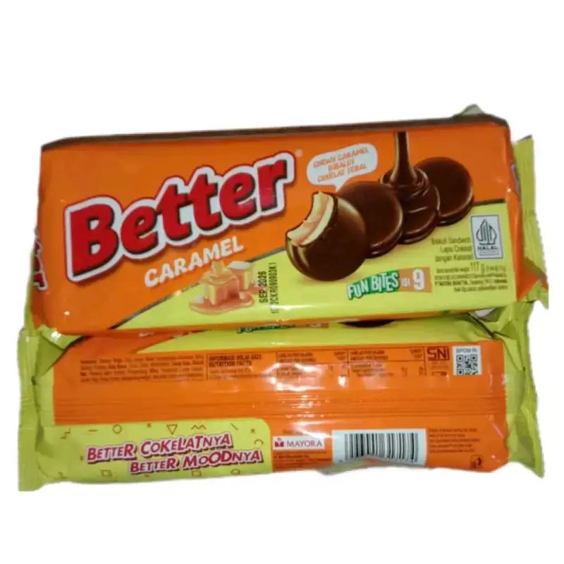 Jual Better Biskuit Sandwich Cokelat 120gr, Better Biskuit Sandwich ...