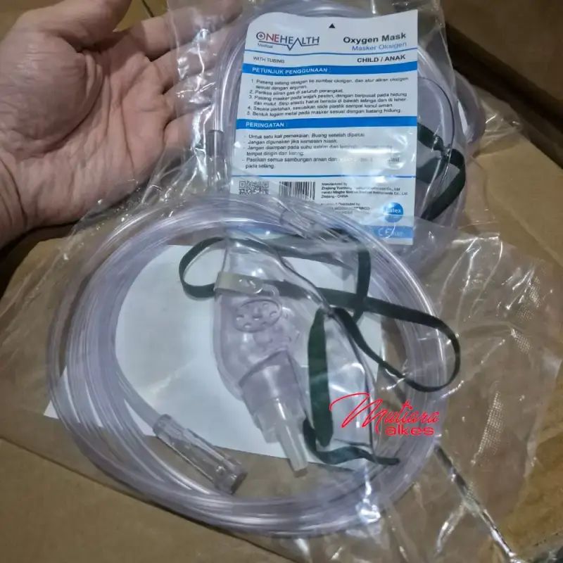Masker O2 Anak Jual Masker Oksigen Gea / Onehealth Dewasa Dan Anak - Oxygen Mask Adult ...