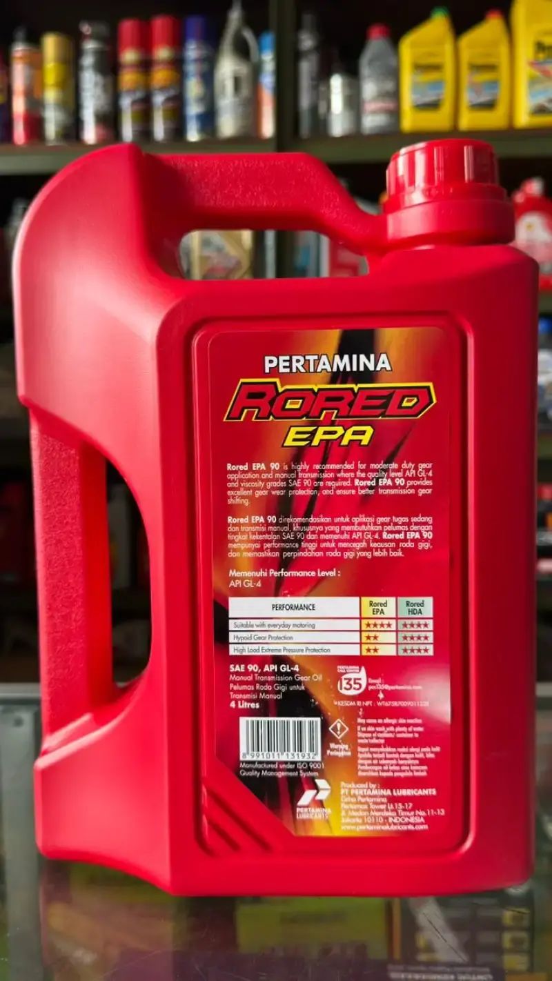 Oli Rored Jual Oli Pertamina Rored Epa Sae 140 Api Gl-4 Untuk Transmisi Manual ...